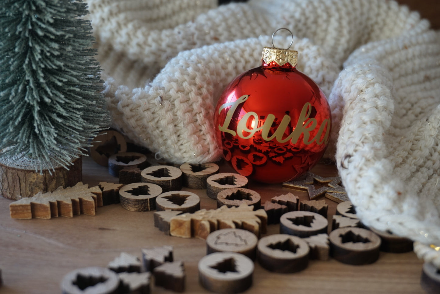 Boule de noël personnalisée