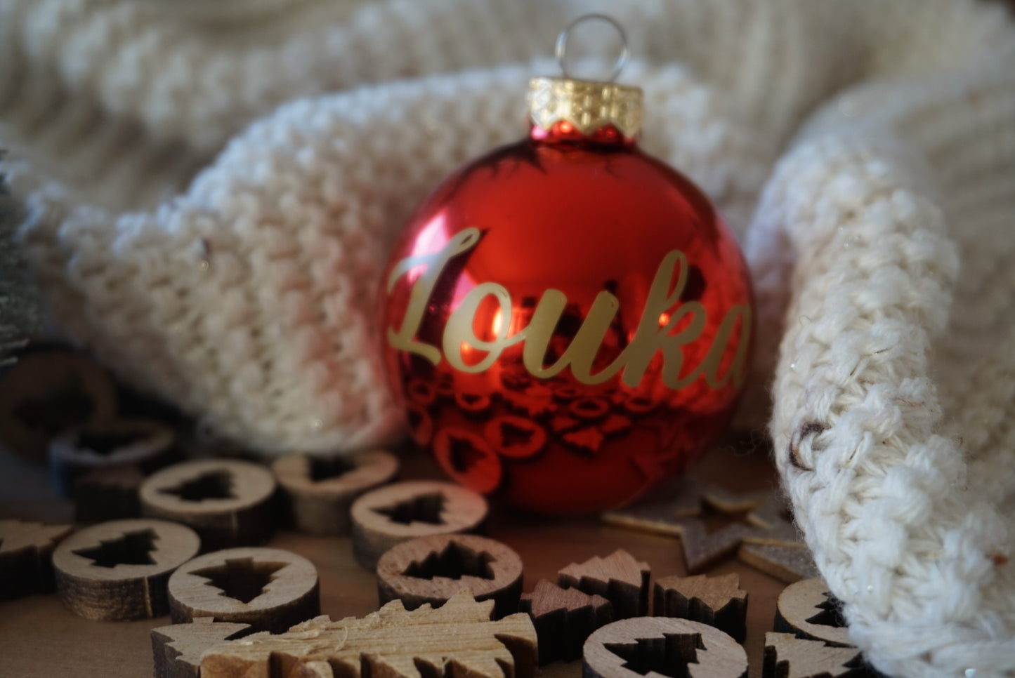 Boule de noël personnalisée